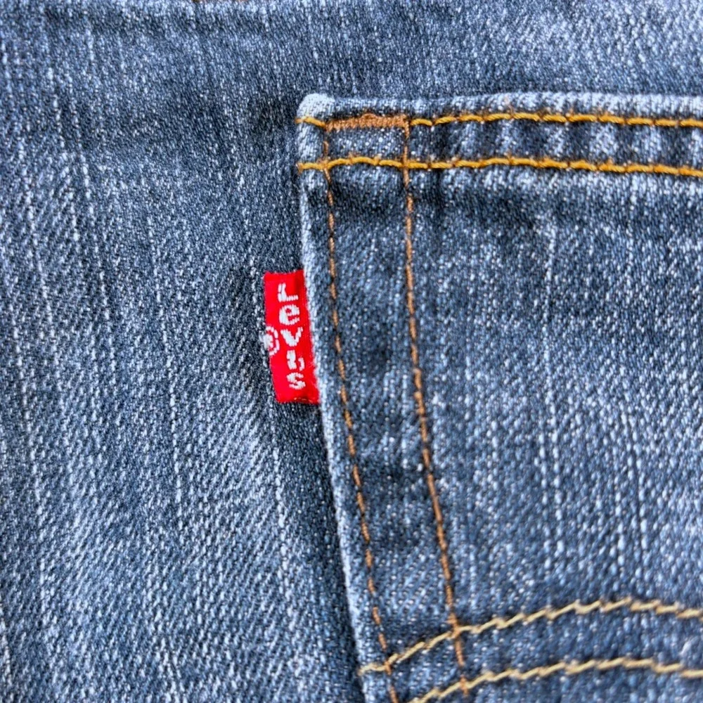 Levi's 569 Loose Straight Jeans Mens 42x30 Tag 42x28 Actual Med Wash Blue Denim
